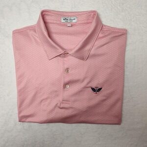 Peter Millar Polo Shirt Mens XL Pink Garcia Summer Comfort Huntington Golf Work